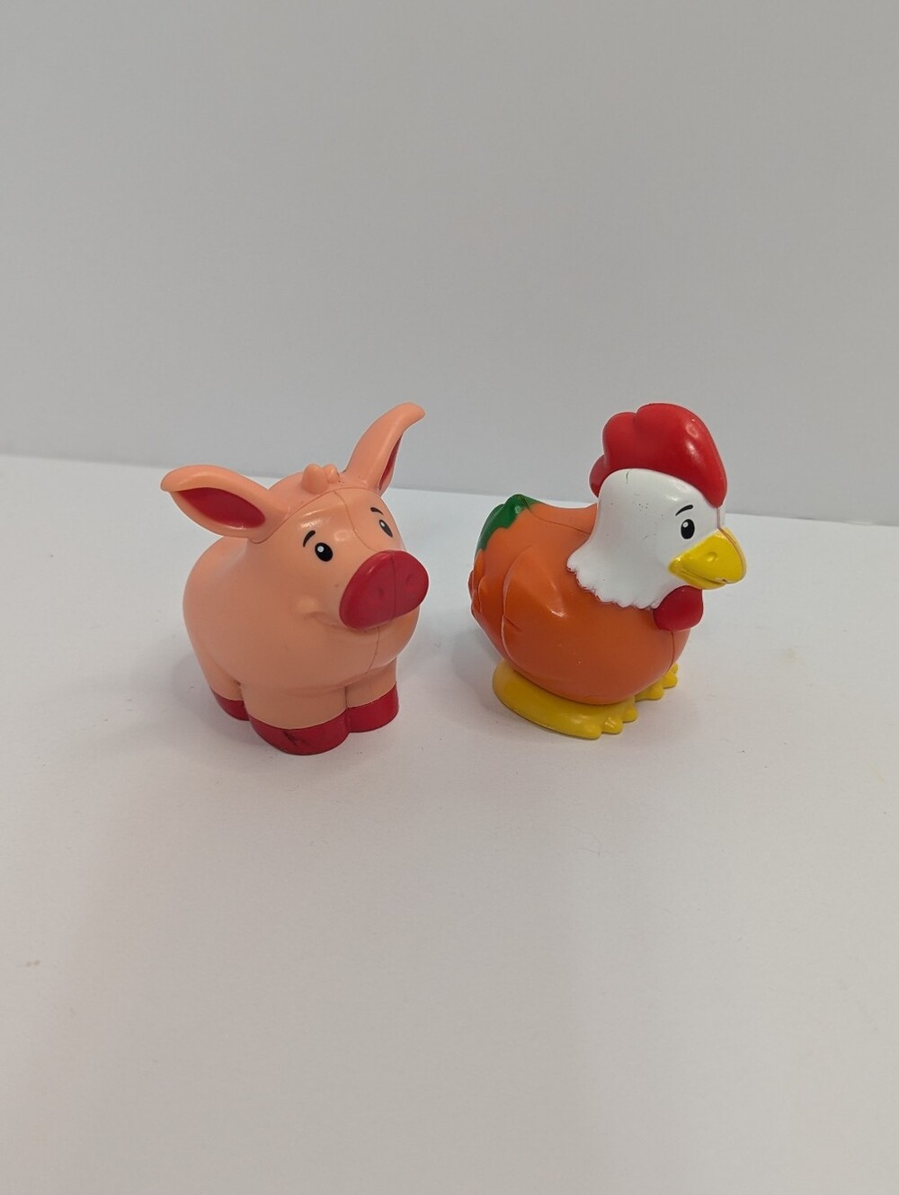 Fisher Price Little People Lot of 2 Pig Chicken Farm Animal Figures